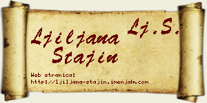 Ljiljana Stajin vizit kartica